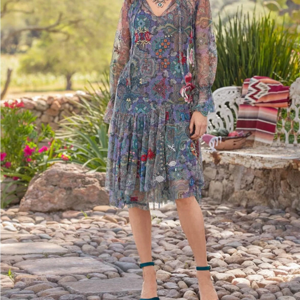 Johnny Was Wilde Mesh Dress. New with tags. - Picture 6 of 7